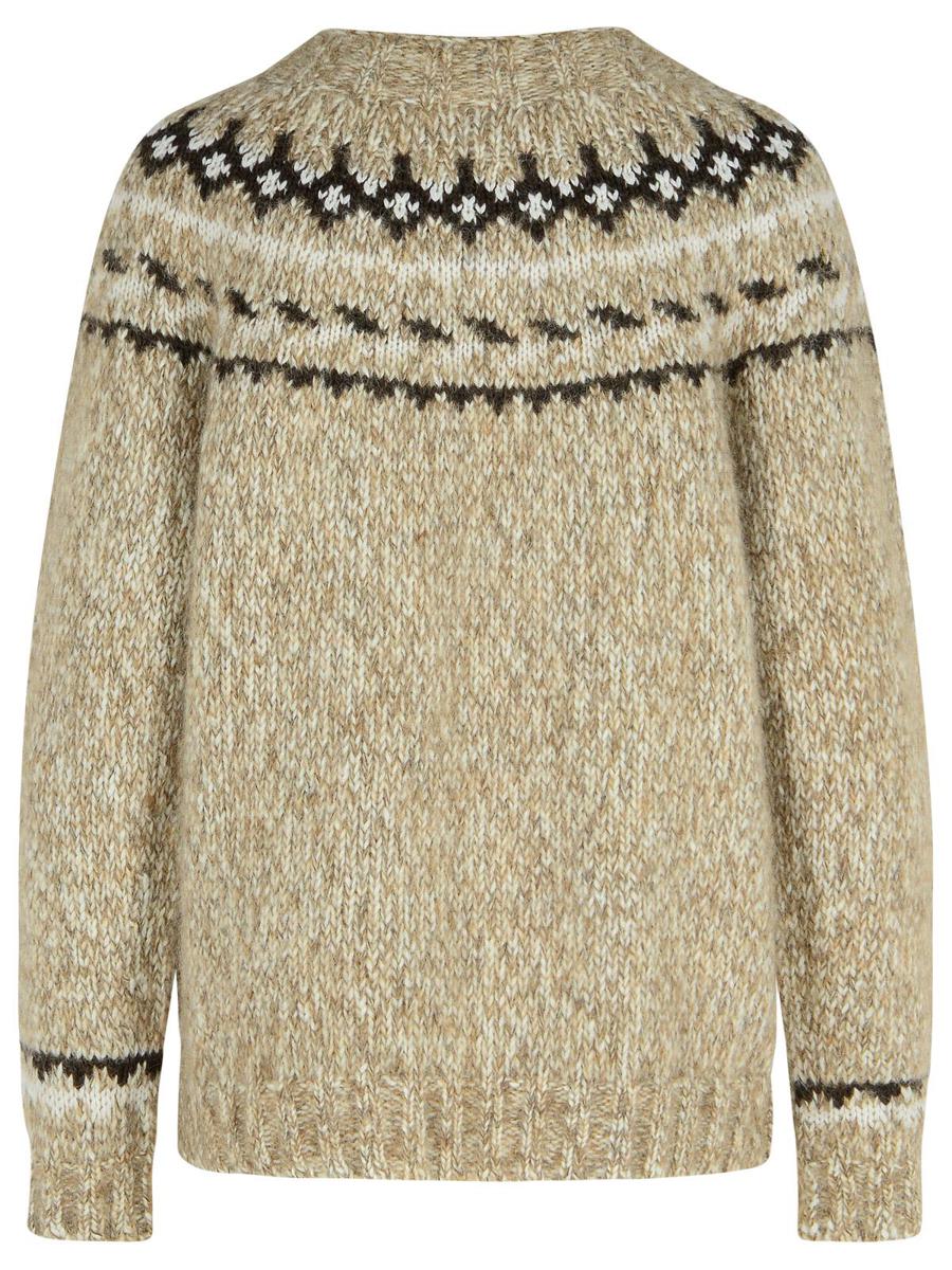 P.A.R.O.S.H. 'Laila' Beige Alpaca Blend Sweater