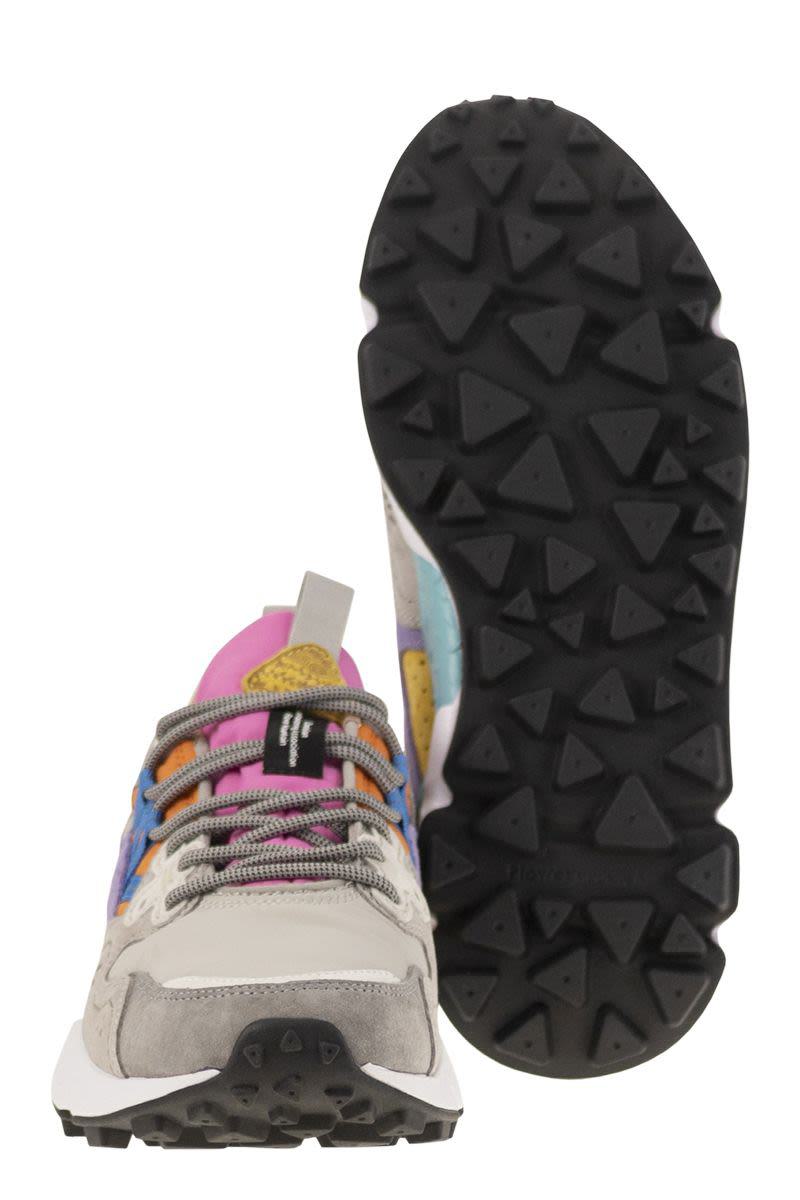 Flower Mountain Yamano 3 - Sneakers In Suede And Technical Fabric