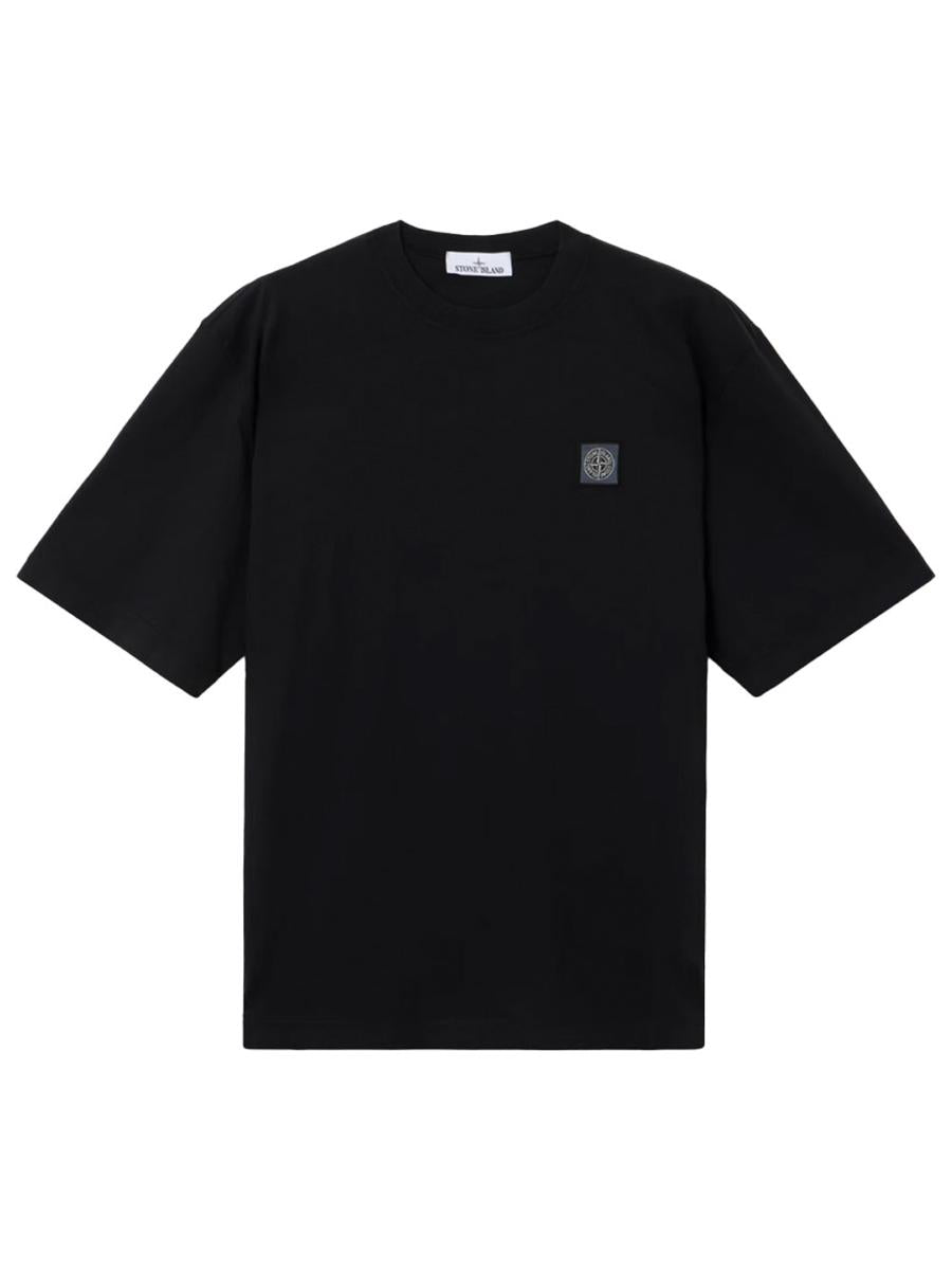 Stone Island Compass Patch Cotton Jersey T-Shirt Clothing