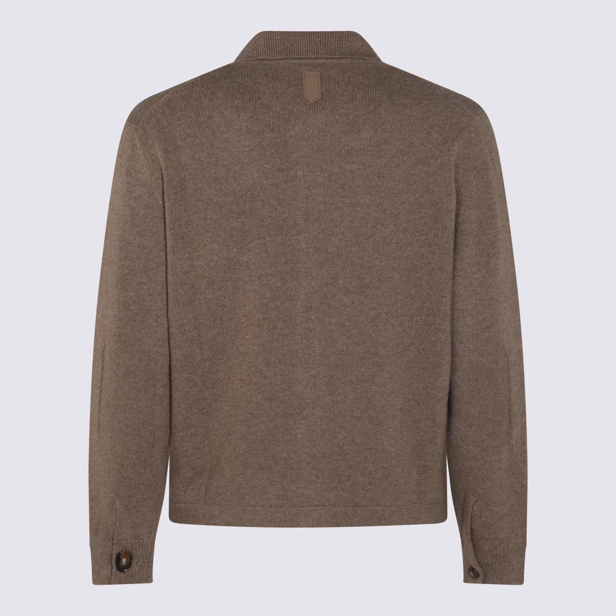 Canali Beige Wool Knitwear
