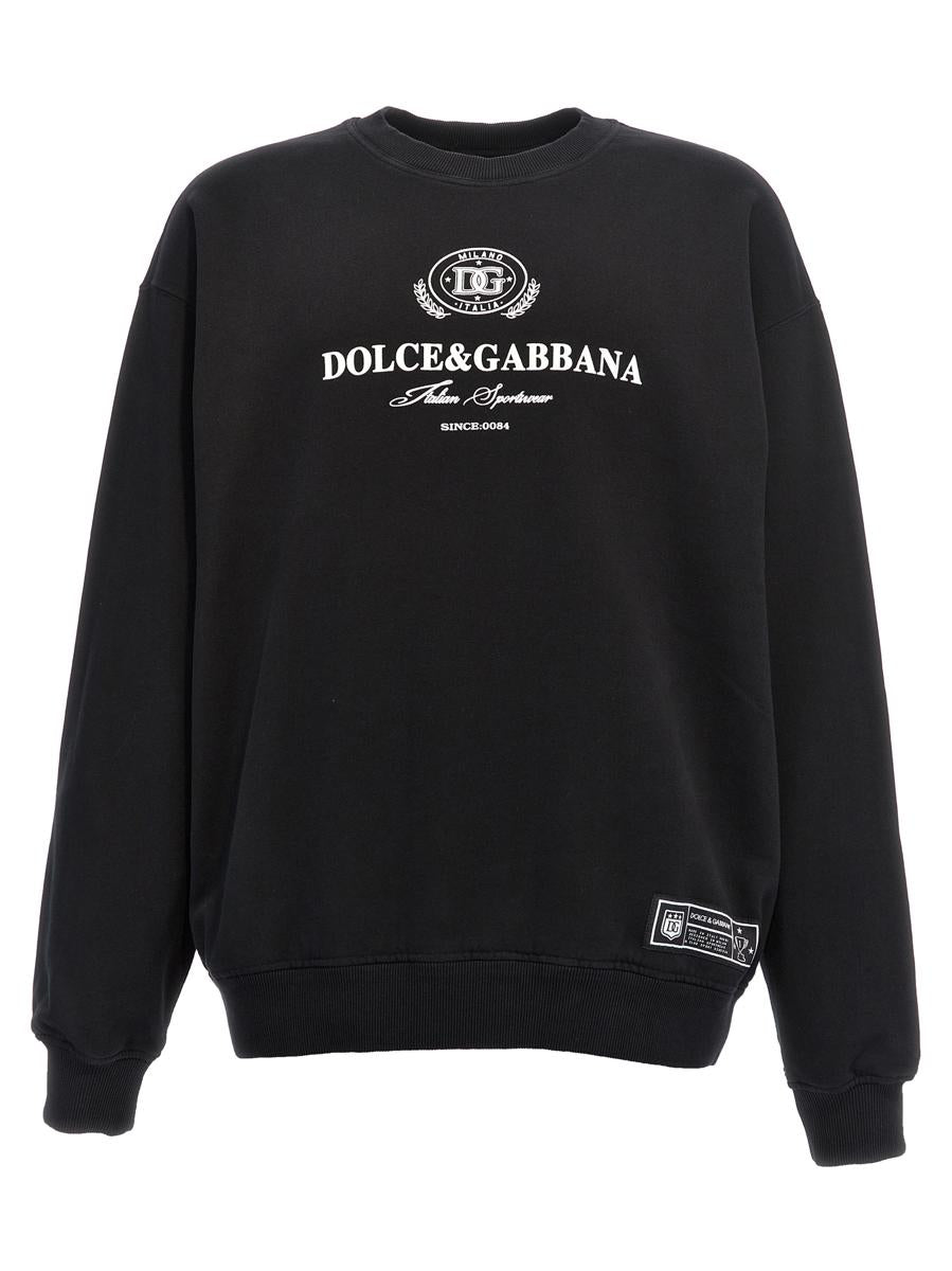 Dolce & Gabbana Flocked Logo Sweatshirt
