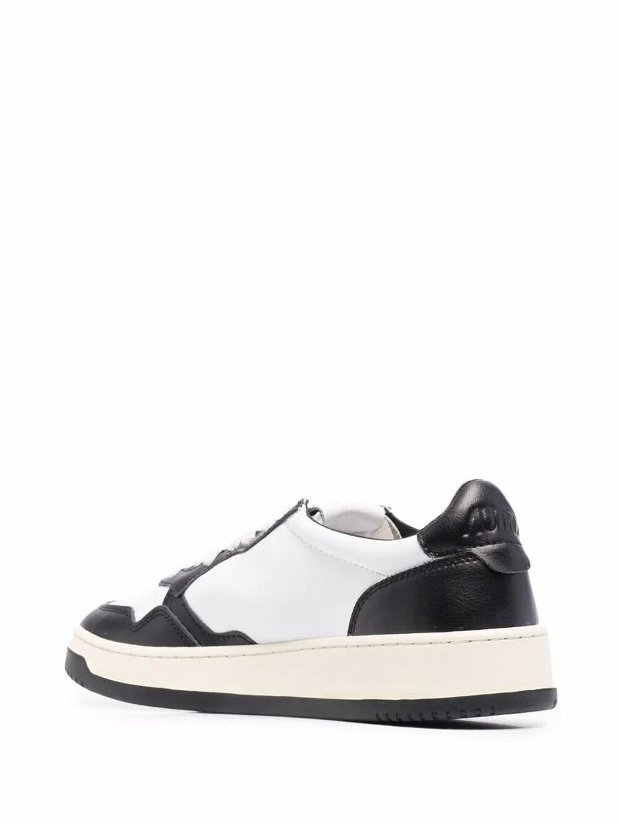 Autry "Medalist Low" Bicolor Leather Sneakers Shoes
