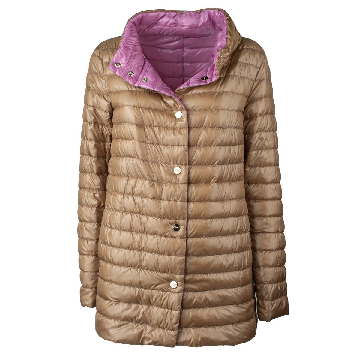 Herno 100Gram Down Jacket 3/4 Reversible Lilac Interior