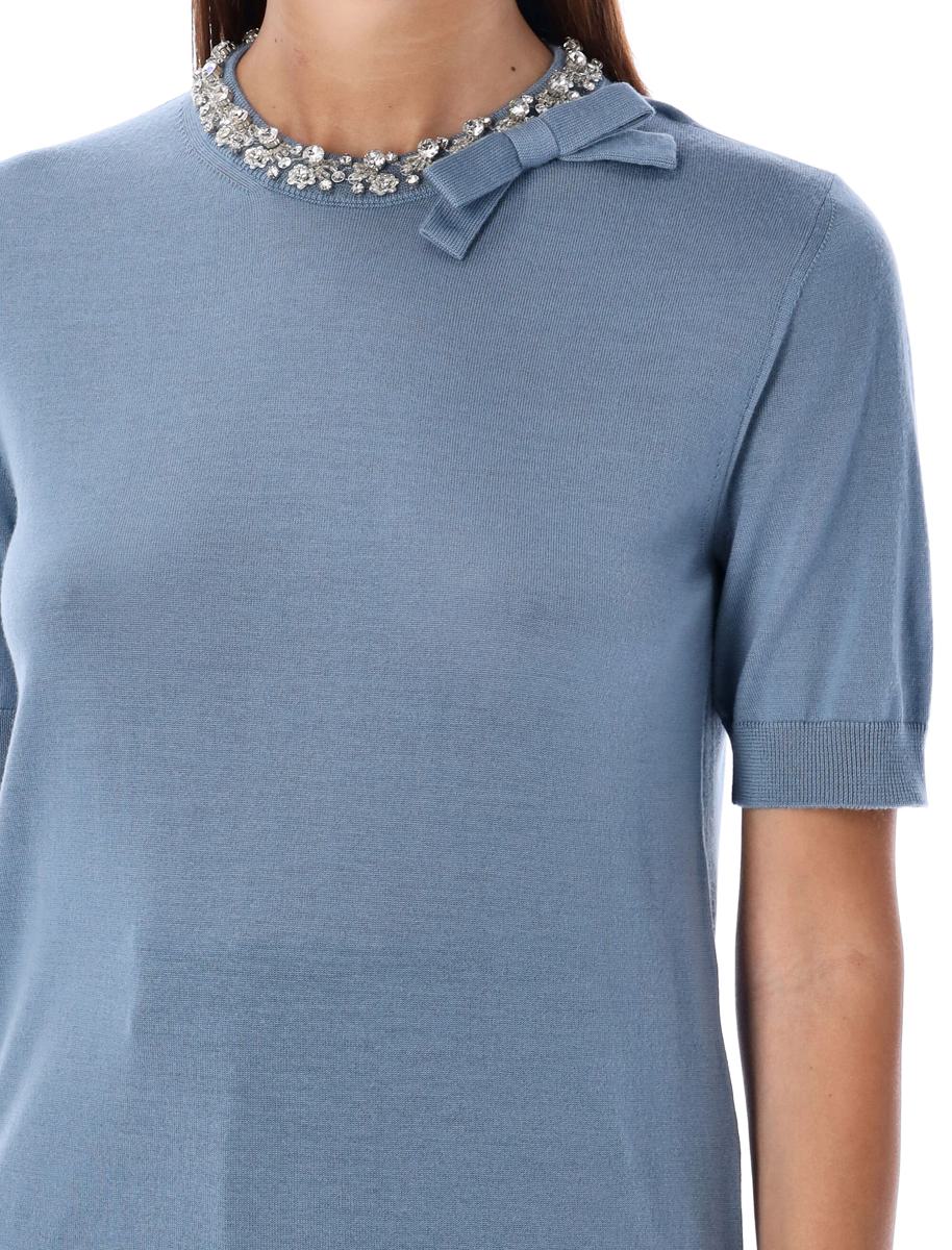 Valentino Garavani Crystal Round Neck Knit