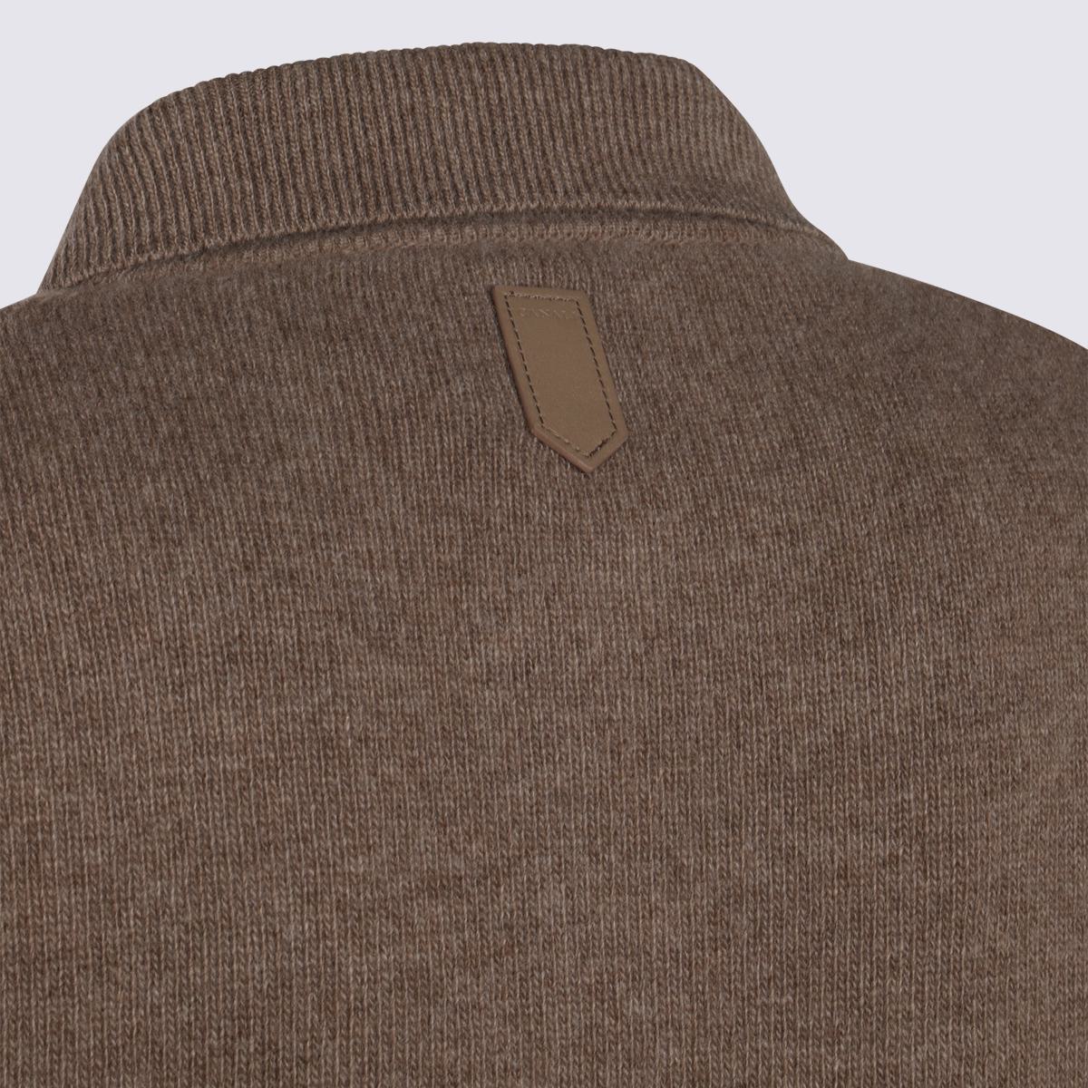 Canali Beige Wool Knitwear