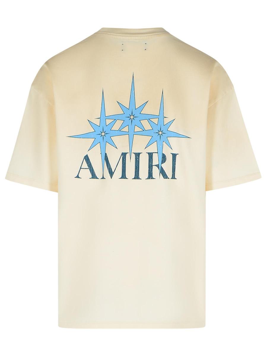 Amiri 'Starbust' Ivory Cotton T-Shirt