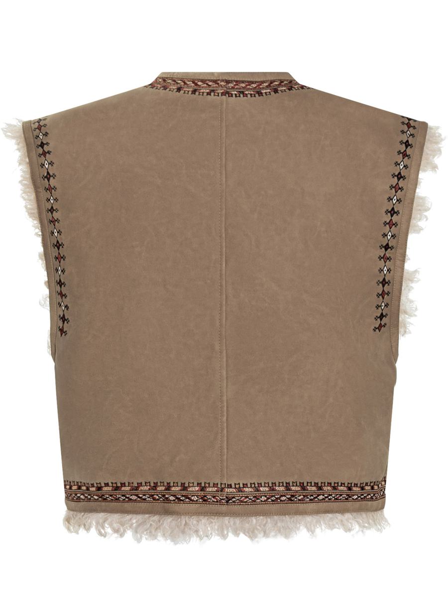 Isabel Marant Étoile Vest With Shearling Interior By Isabel Marant Étoile