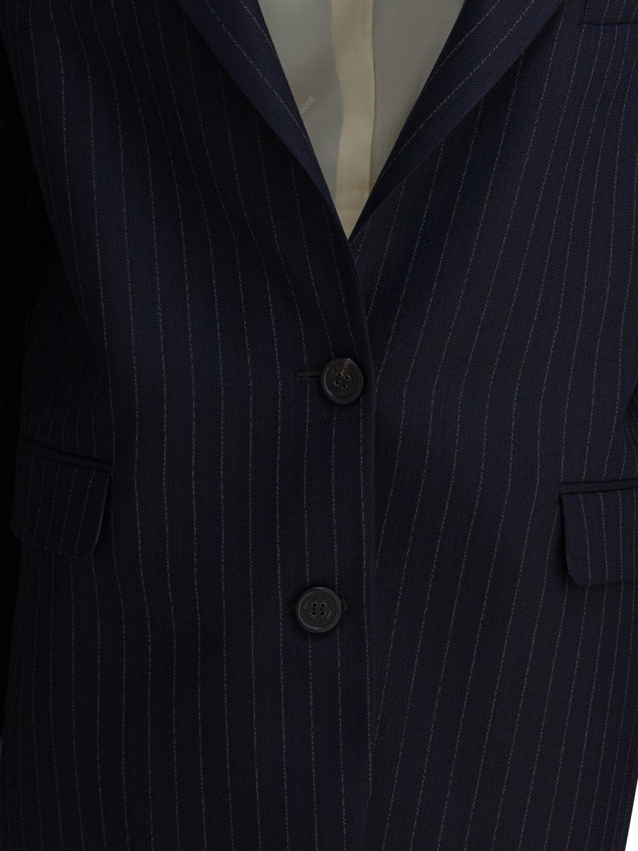 Golden Goose Single-Breasted Pinstripe Blazer Jacket