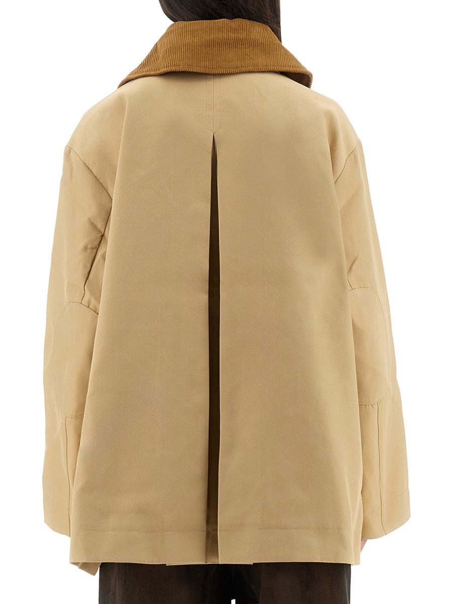 Ganni Camel Twill Midi Jacket