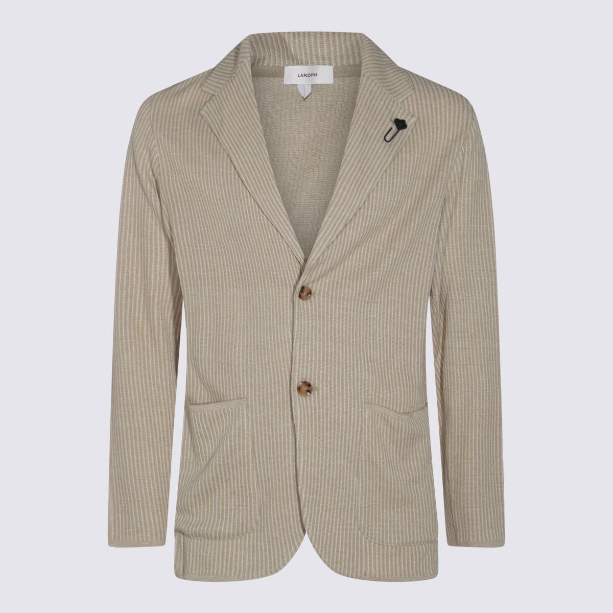 Lardini Beige Linen Blazer
