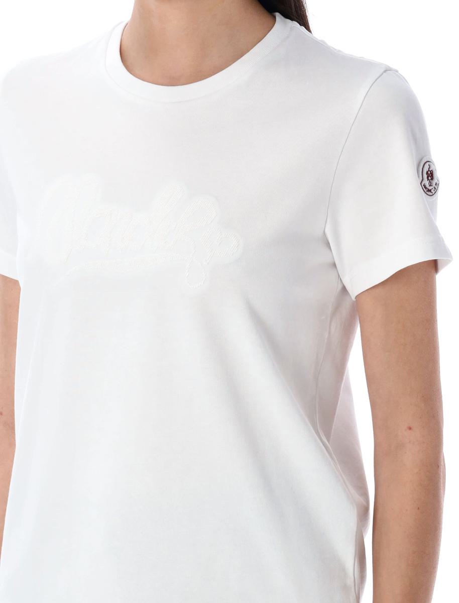 Moncler Embroidered Calligraphy Logo T-Shirt