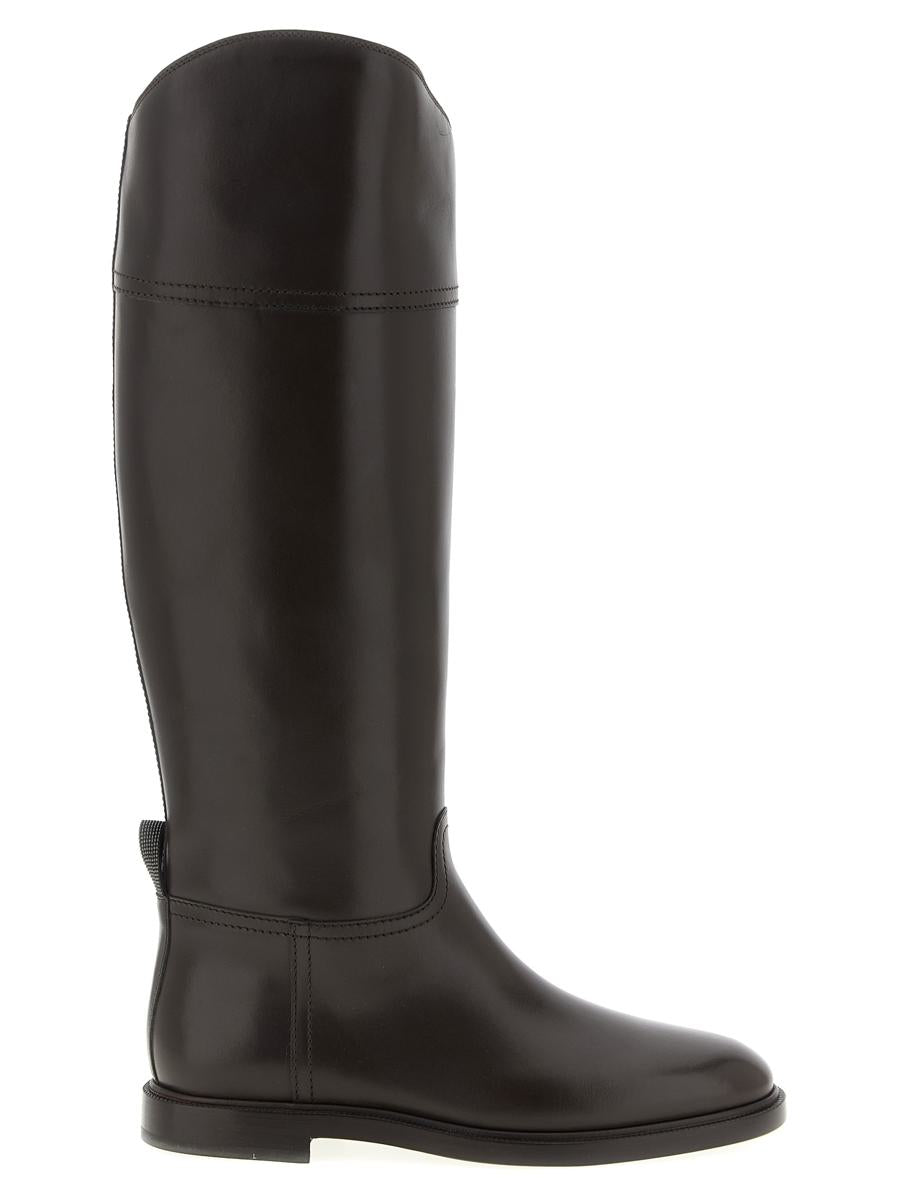 Brunello Cucinelli Leather Boots Monile