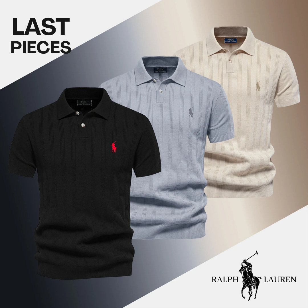 Heren Textuur Poloshirt van RL