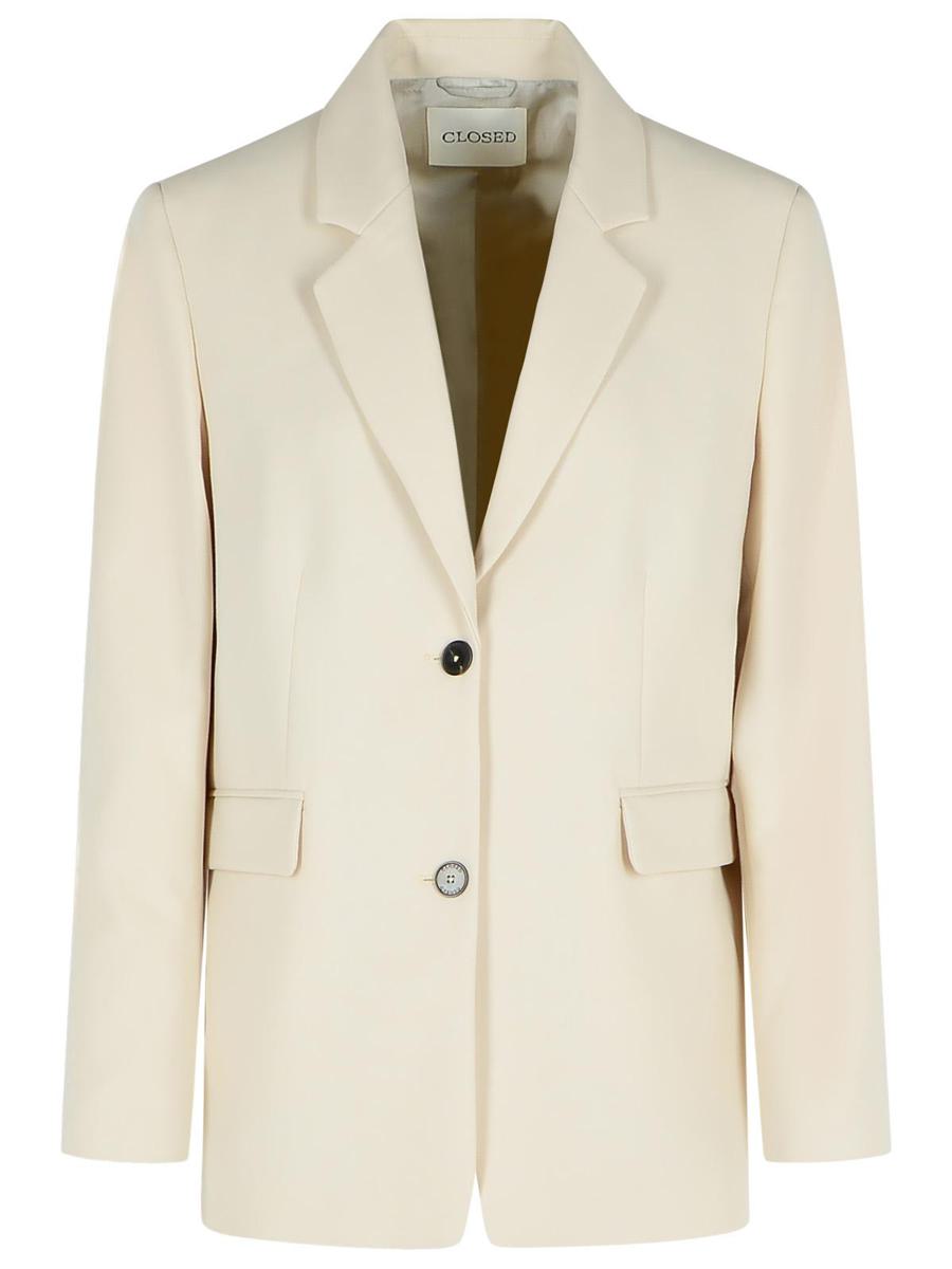 Closed 'Lola' Blazer In Beige Viscose Blend