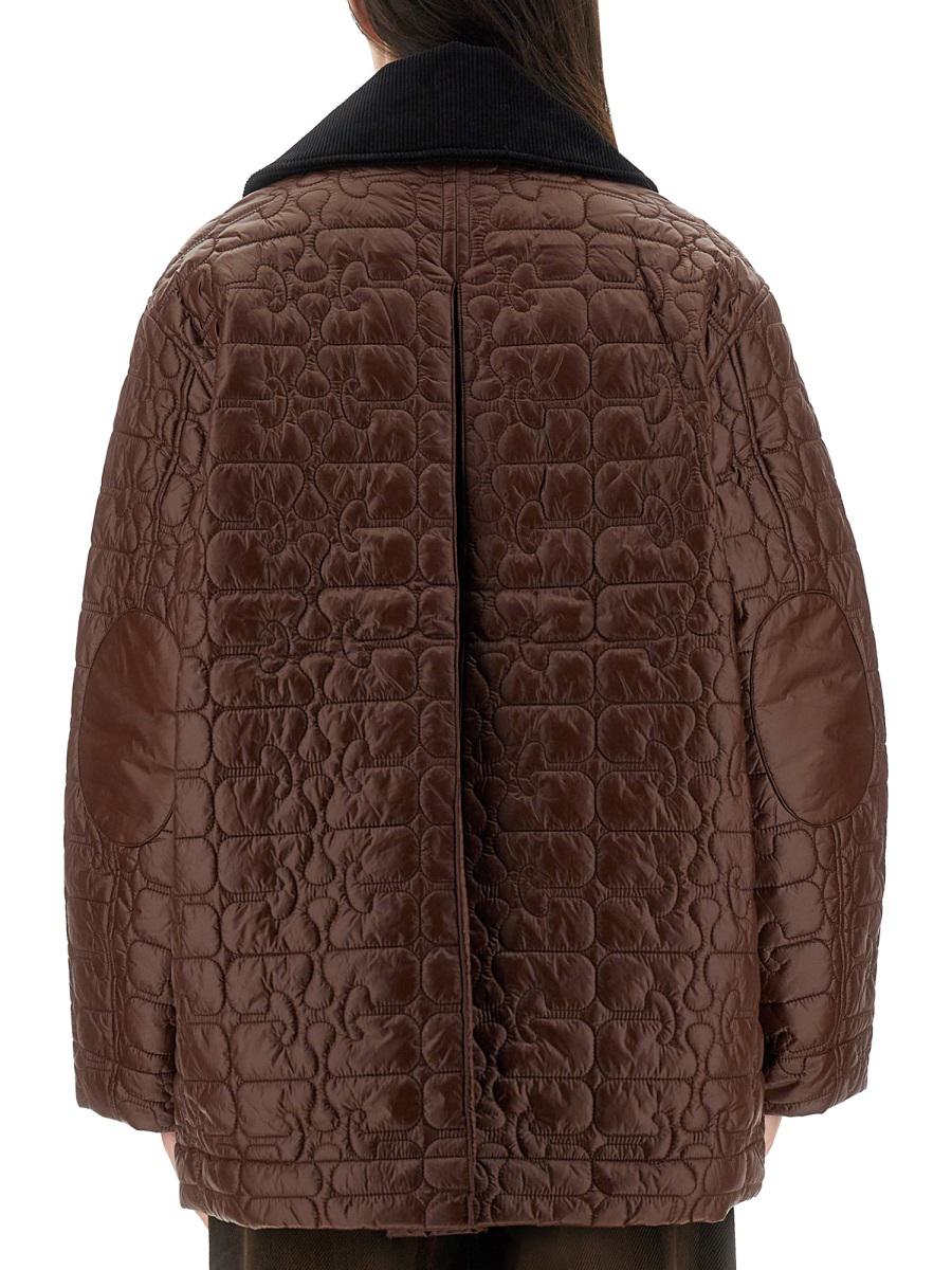 Ganni Quilted Midi Jacket