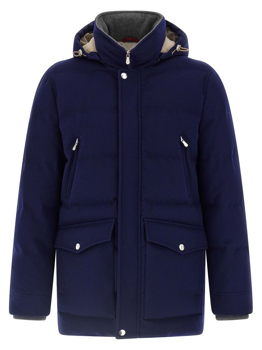 Brunello Cucinelli Flannel Down Jacket