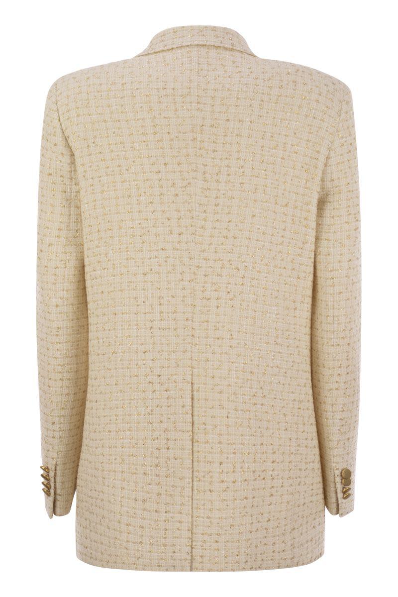 Tagliatore Double-Breasted Cotton-Blend Blazer