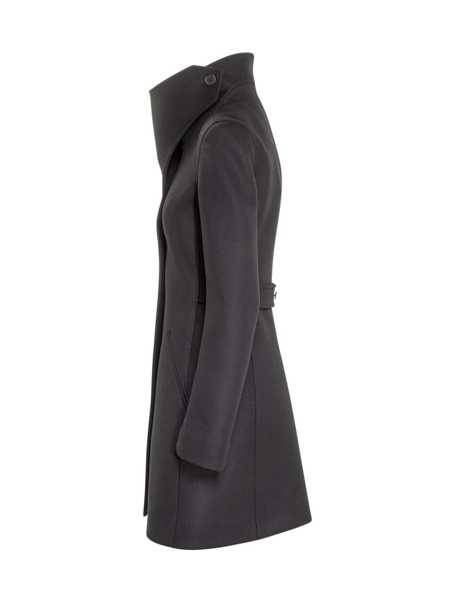 Courrèges Courrèges Wool Coat With Asymmetrical Collar