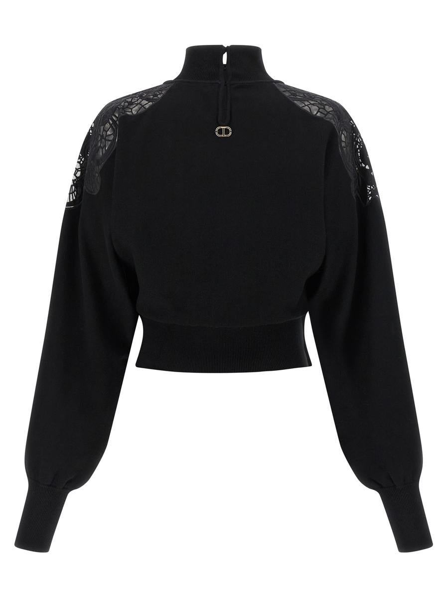 Twinset Tulle Lace Sweater
