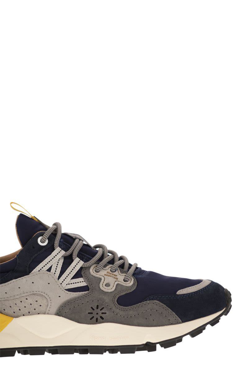 Flower Mountain Yamano 3 - Sneakers In Suede And Technical Fabric