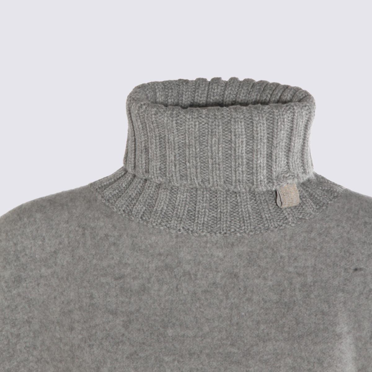 Fabiana Filippi Grey Wool Capes