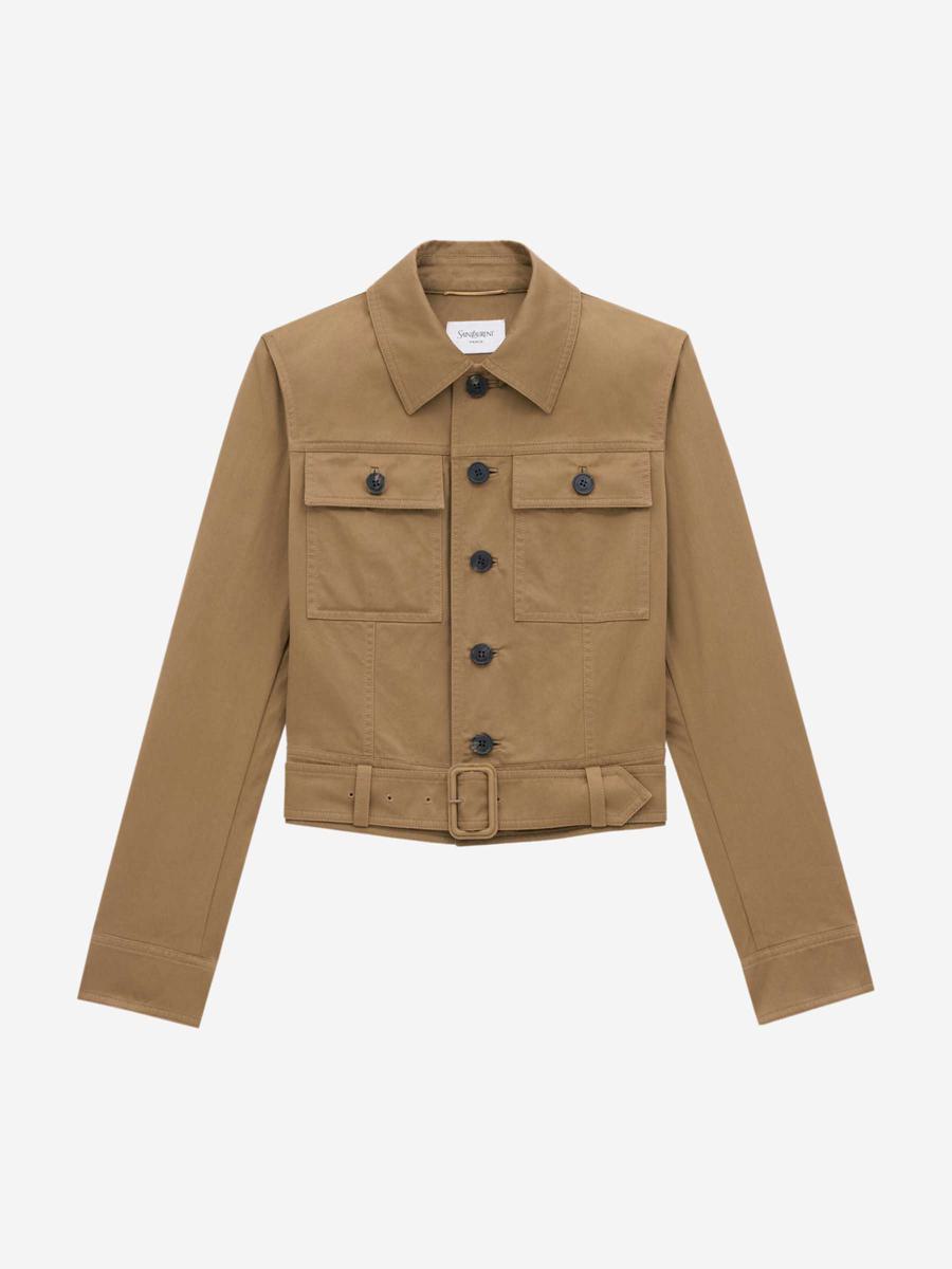 Saint Laurent Cropped Denim Jacket