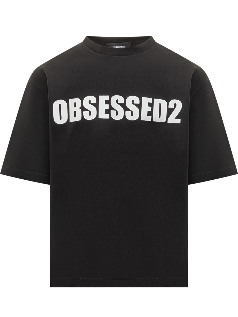 DSQUARED2 Black Obsessed2 T-Shirt By Dsquared2