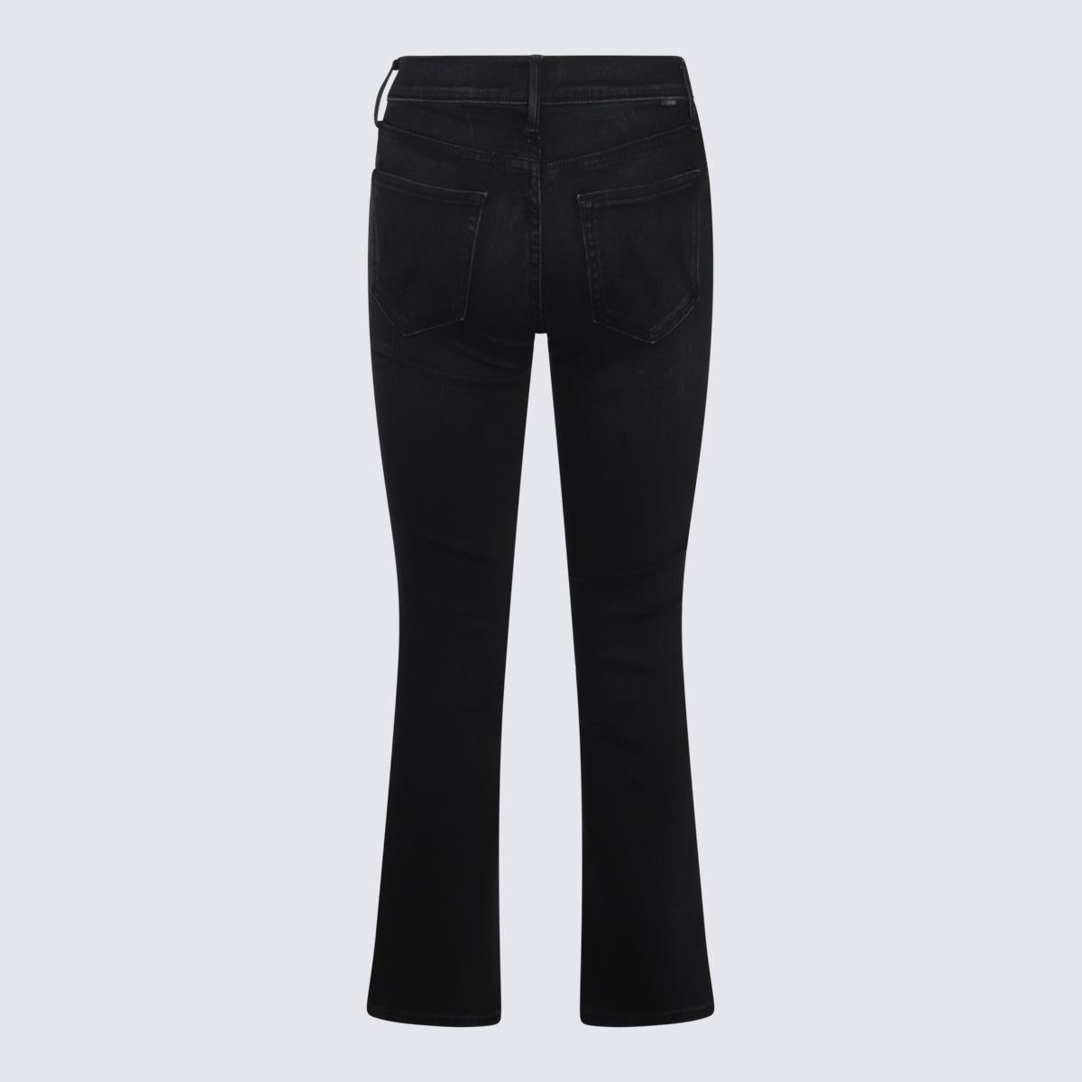 Mother Black Cotton Denim Jeans