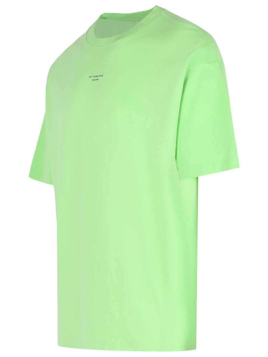 Drôle De Monsieur 'Classique' Green Cotton T-Shirt