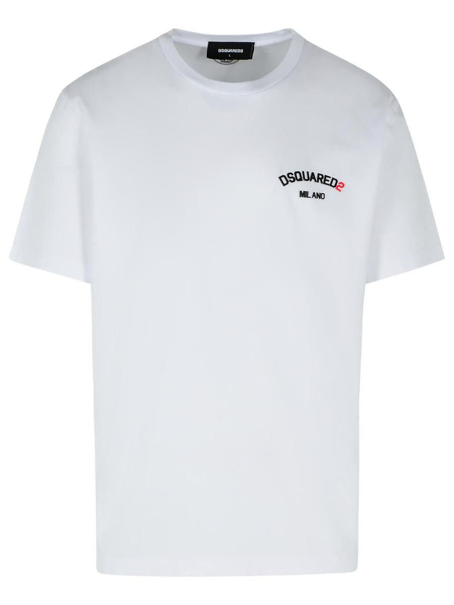 DSQUARED2 White Cotton T-Shirt
