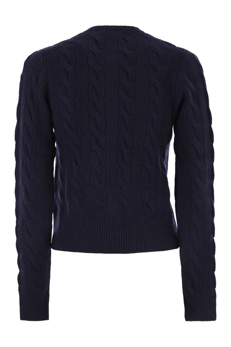 Polo Ralph Lauren Wool And Cashmere Cable Knit Cardigan