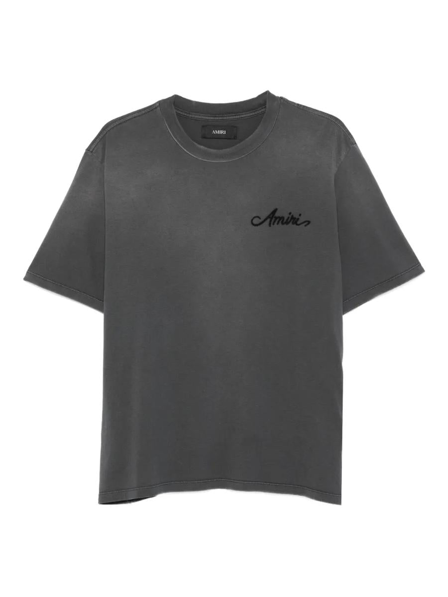 Amiri Cotton T-Shirt With Embroidery