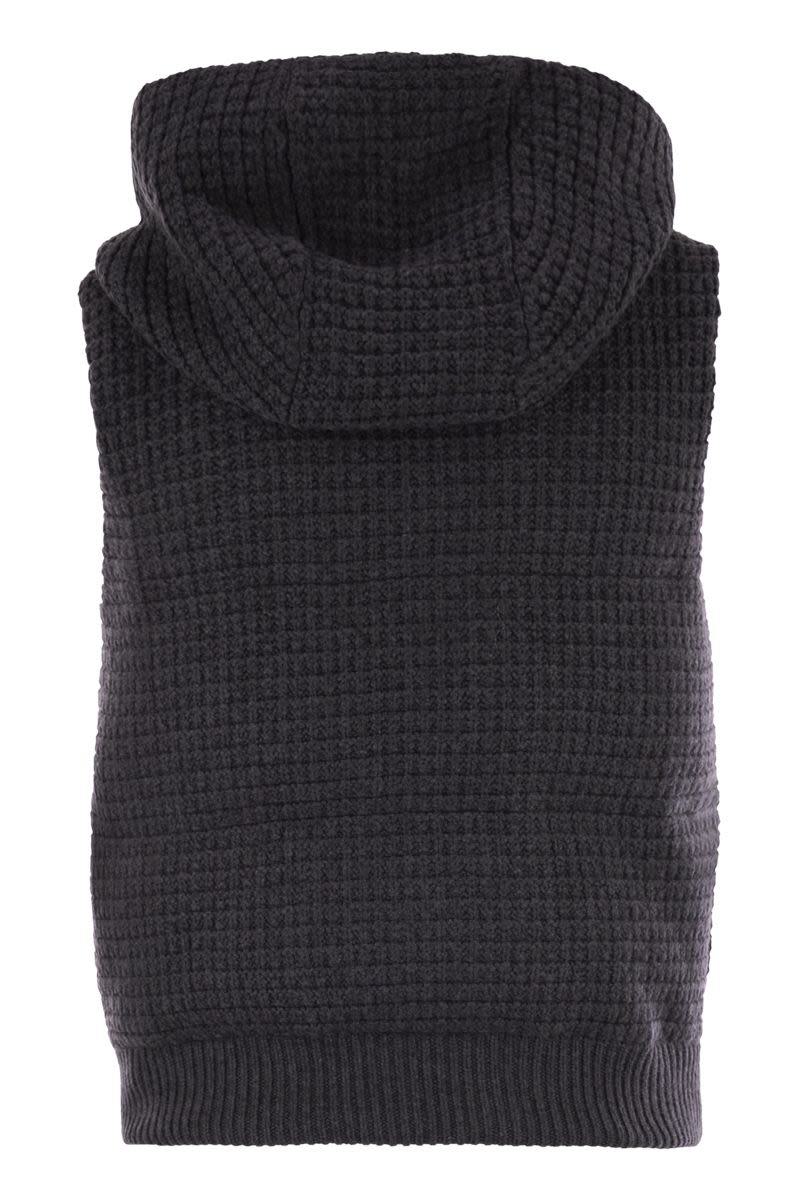 Fabiana Filippi Knitted Vest With Hood