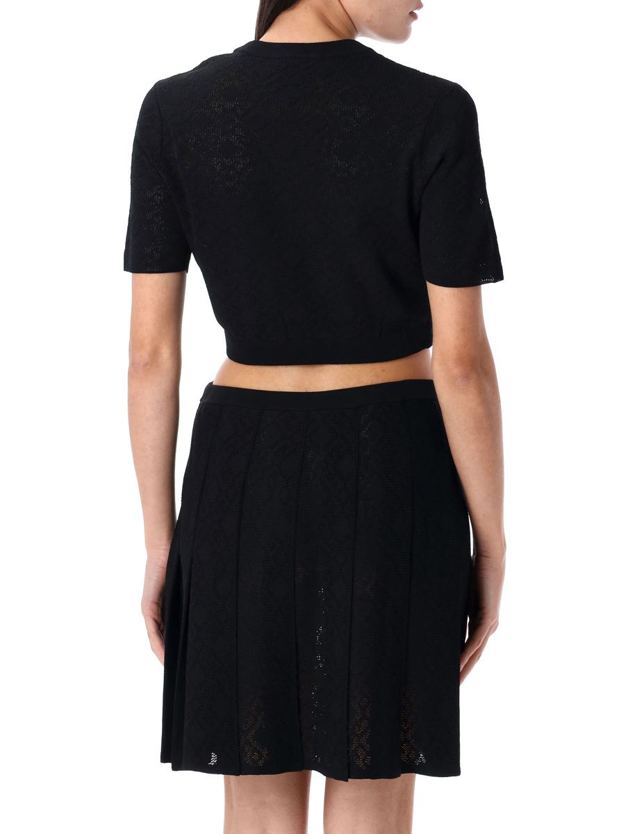 Givenchy Cropped Sweater In Monogram 72 Jacquard
