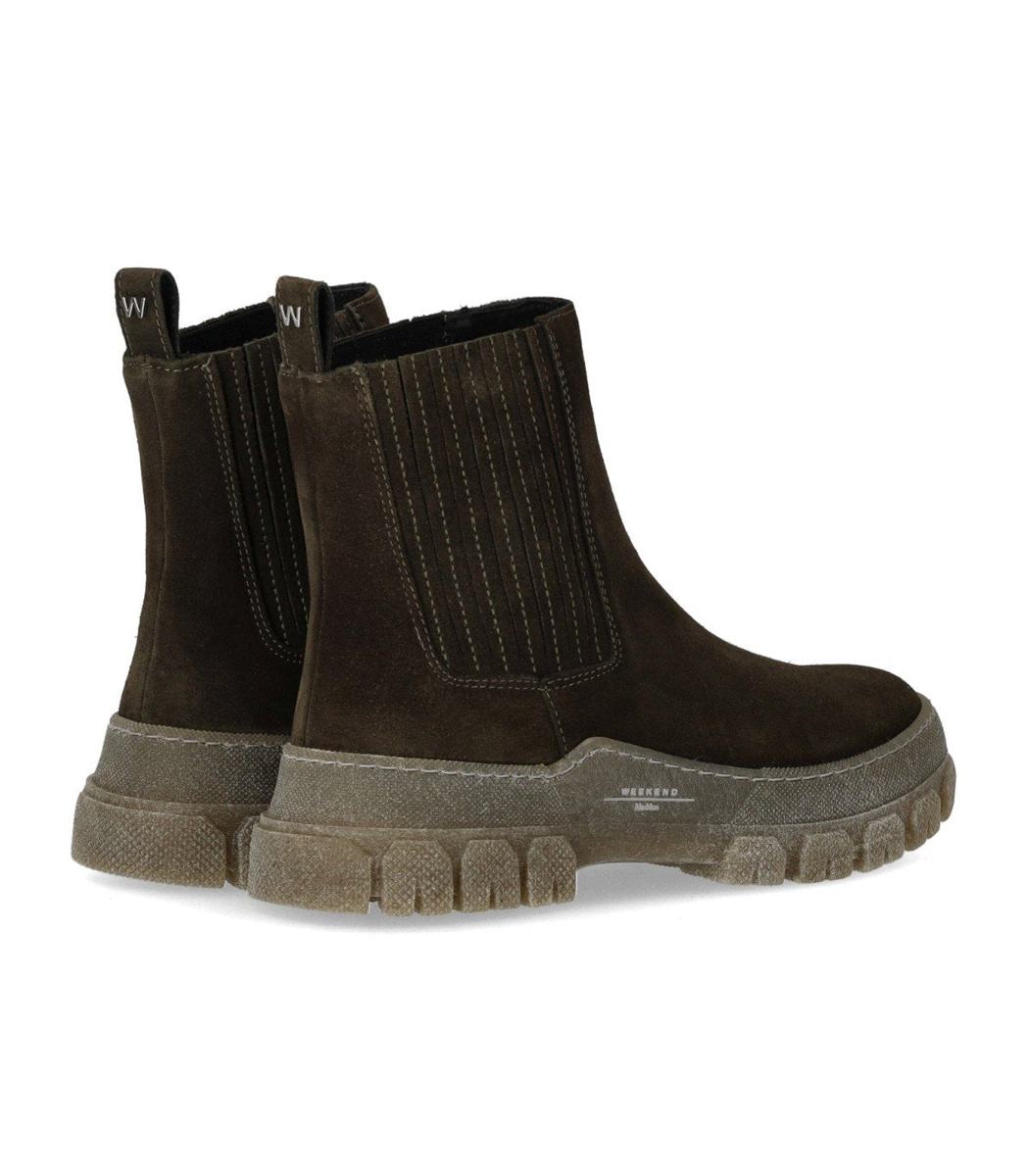 Weekend Max Mara Genepi Military Green Chelsea Boot