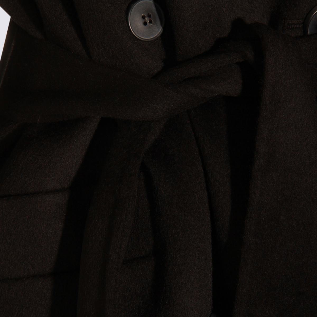The Dynamis Studio Black Wool Coat