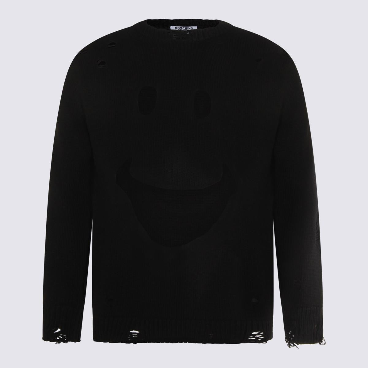 Moschino Black Wool Knitwear