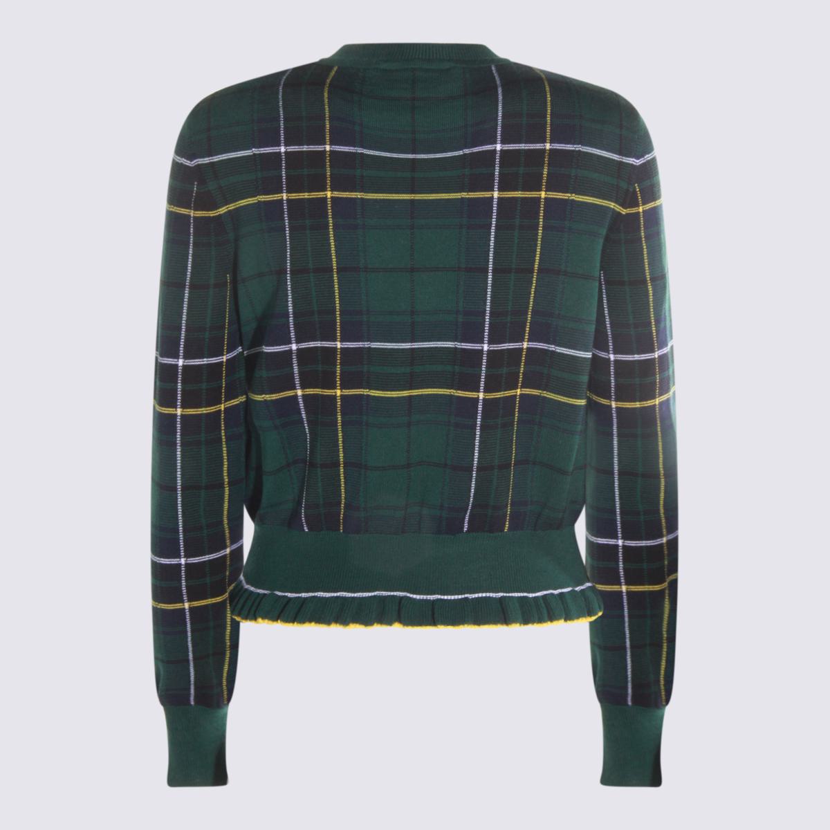 Alexander McQueen Dark Green Wool Knitwear
