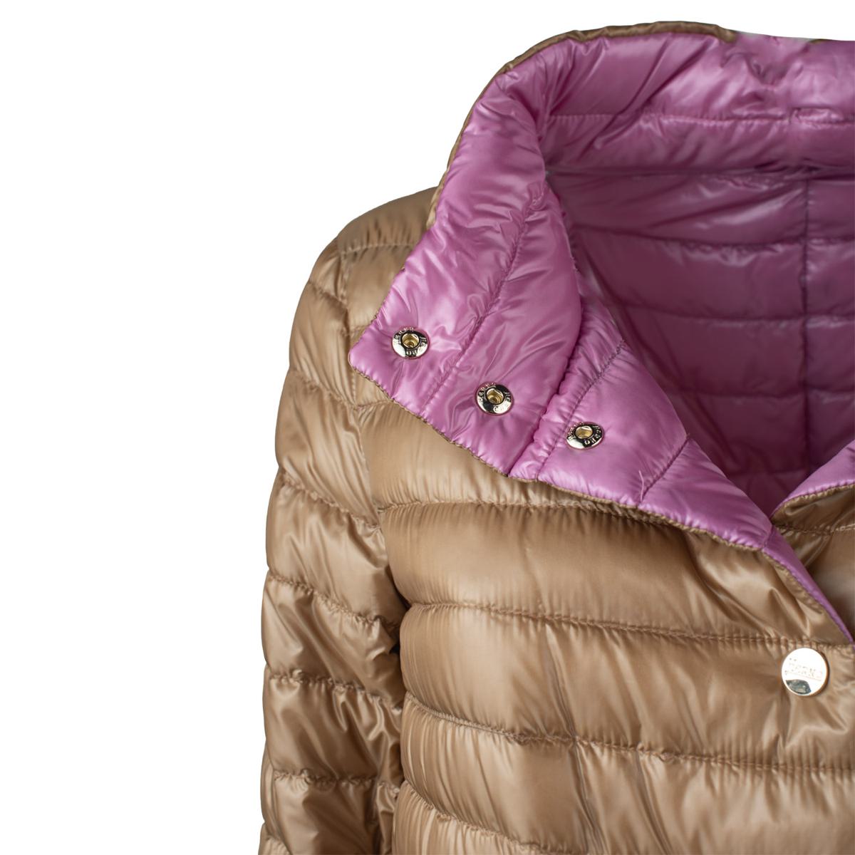 Herno 100Gram Down Jacket 3/4 Reversible Lilac Interior
