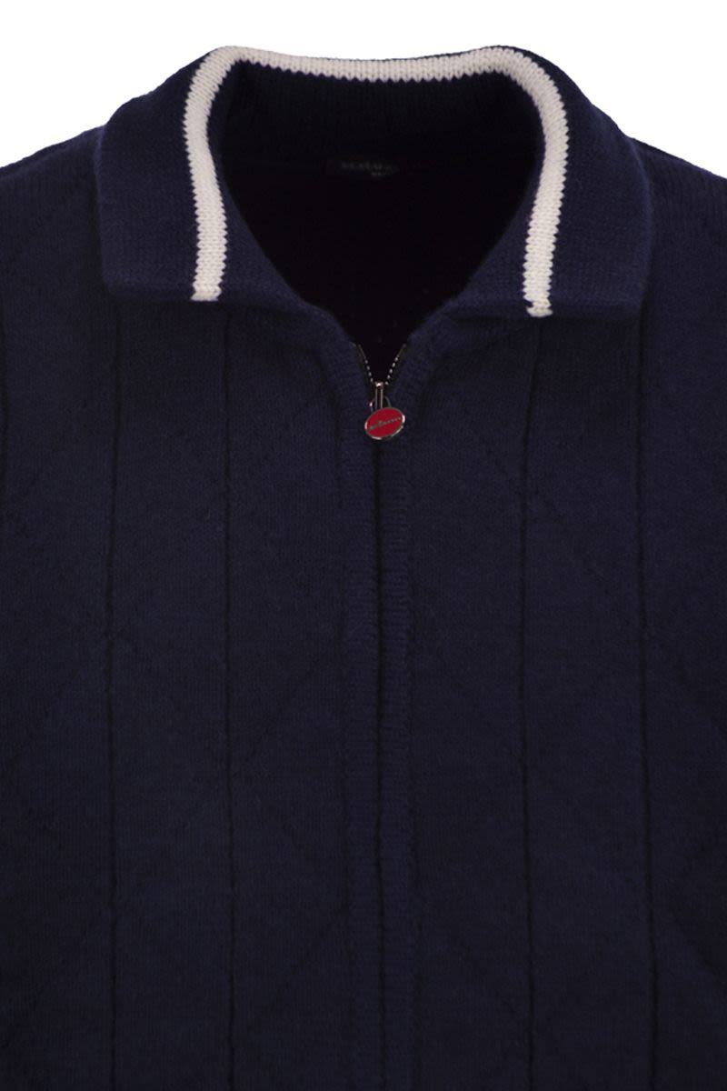 Kiton Cashmere Bomber Jacket