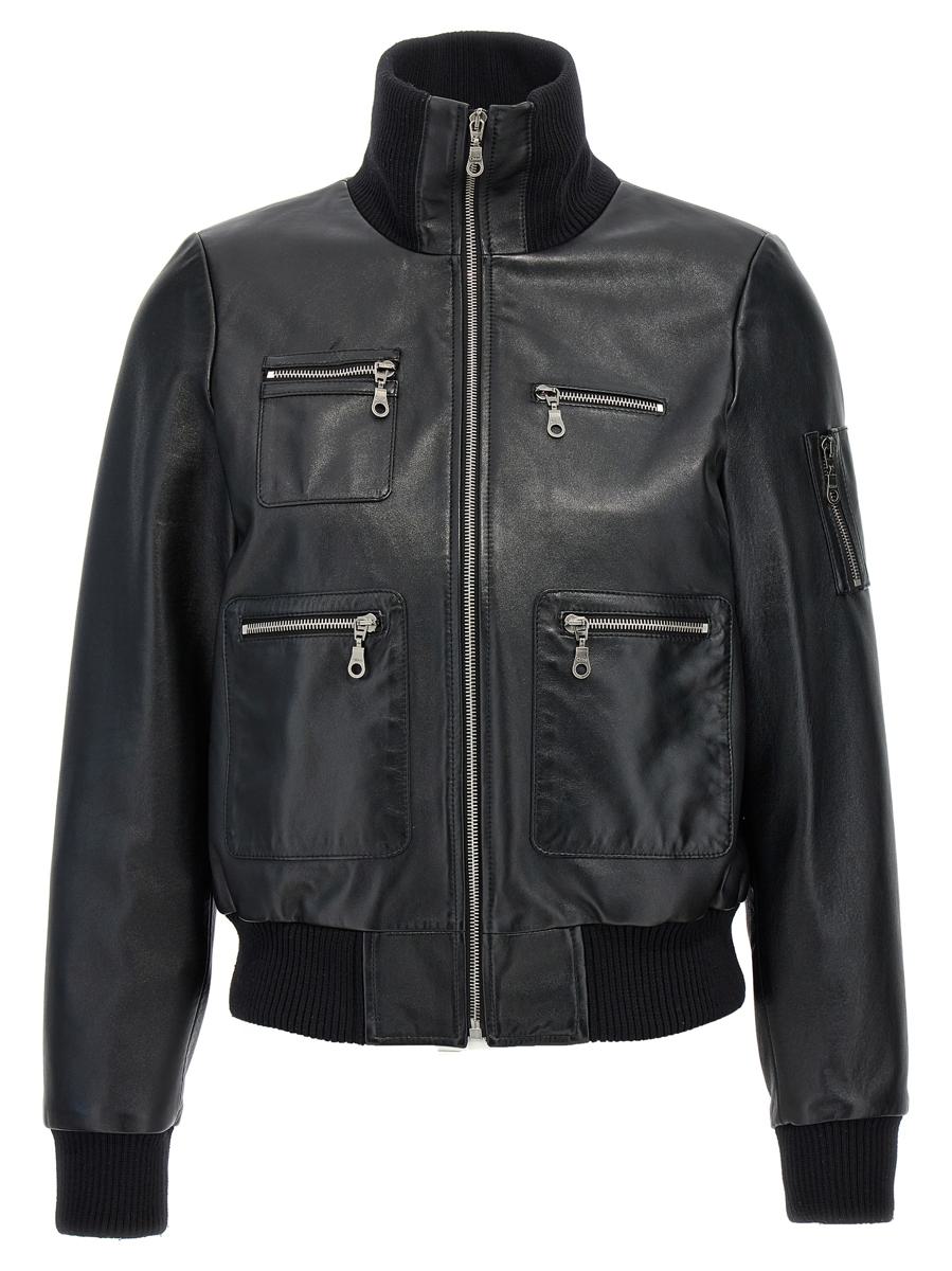 Chloé Leather Bomber Jacket