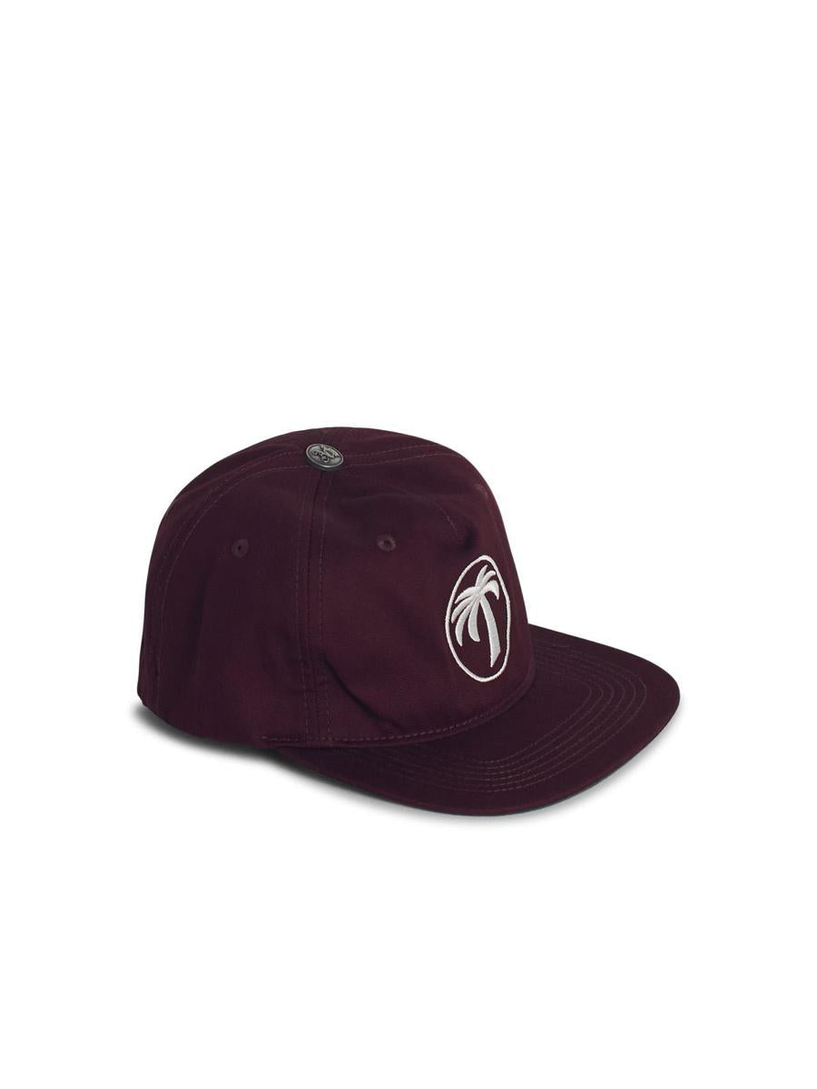 Palm Angels Oval' Burgundy Cotton Cap