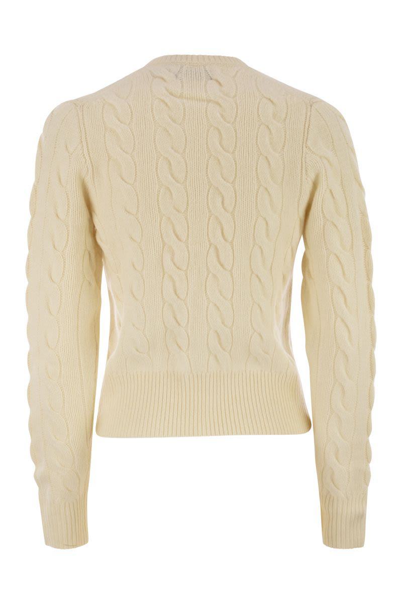Polo Ralph Lauren Wool And Cashmere Cable Knit Cardigan