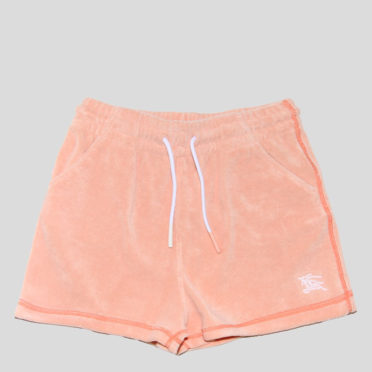 Burberry Kids Dusky Coral Cotton Blend Shorts