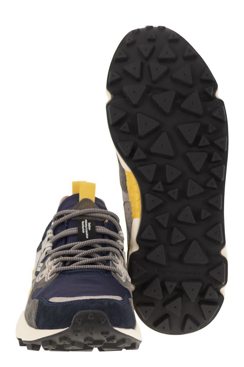 Flower Mountain Yamano 3 - Sneakers In Suede And Technical Fabric