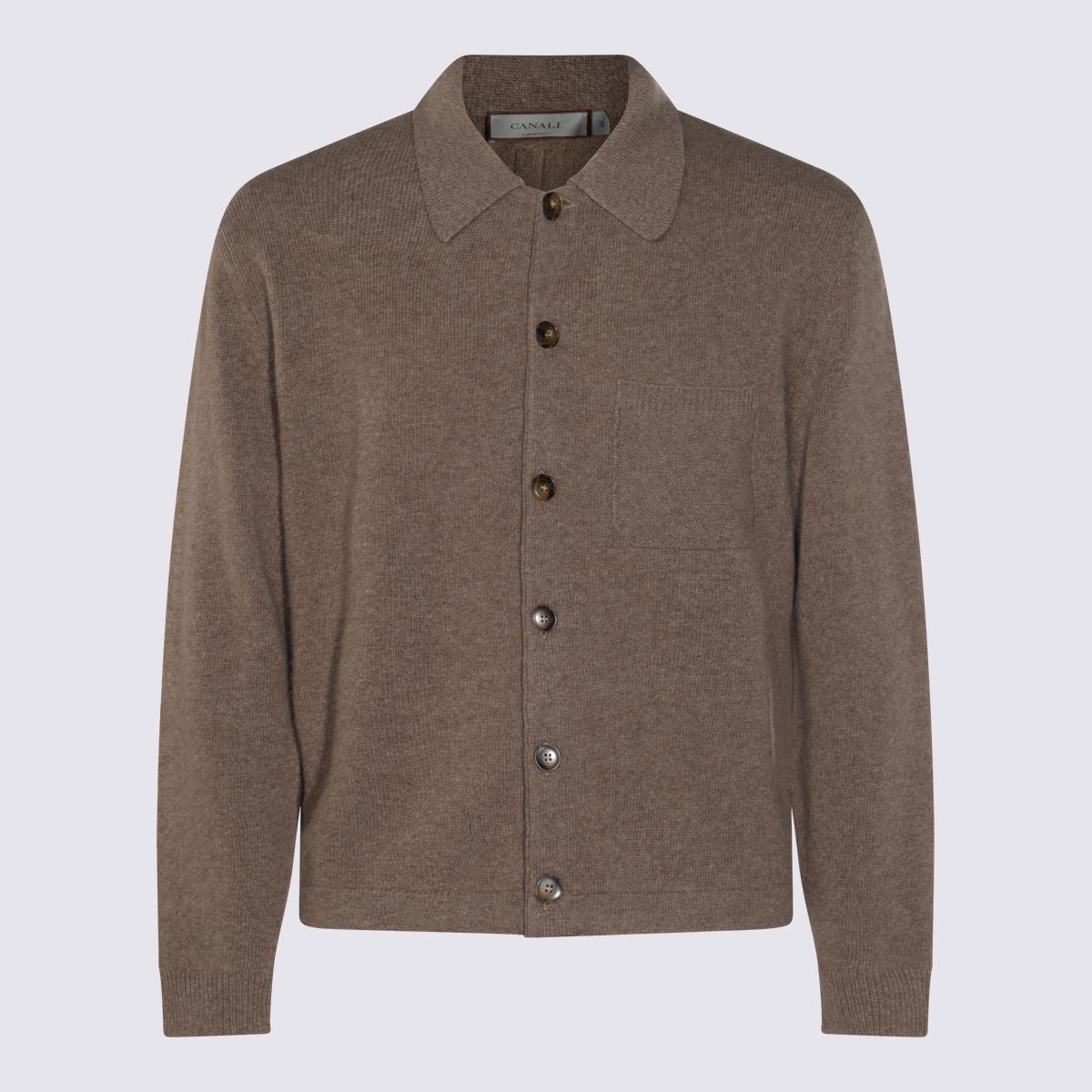 Canali Beige Wool Knitwear