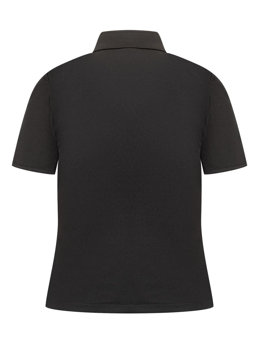 Courrèges Black Courrèges T-Shirt With Zipper