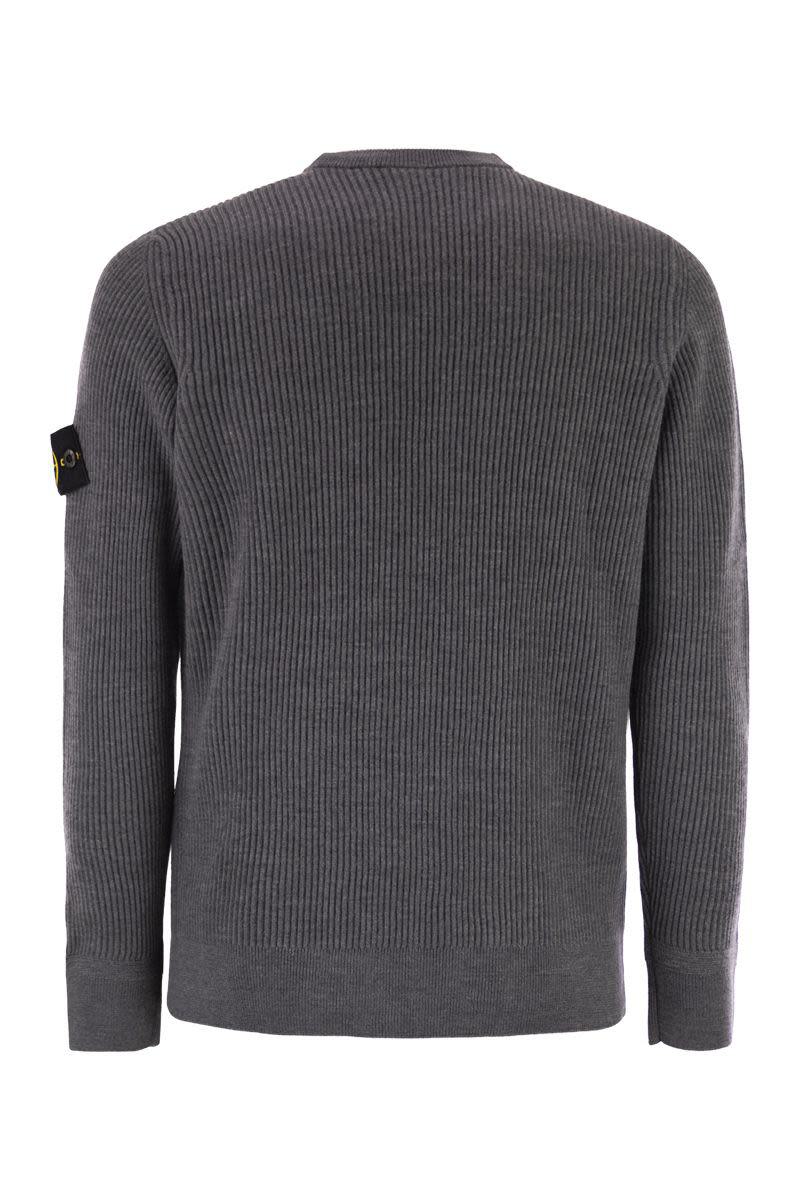 Stone Island Crew-Neck Jumper With Ribbed Edges
