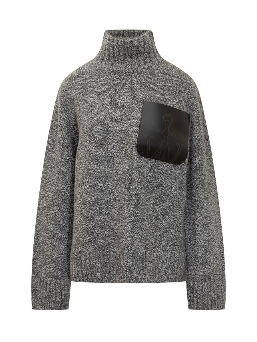 JW Anderson Jw Anderson Sweater With Leather Pocket