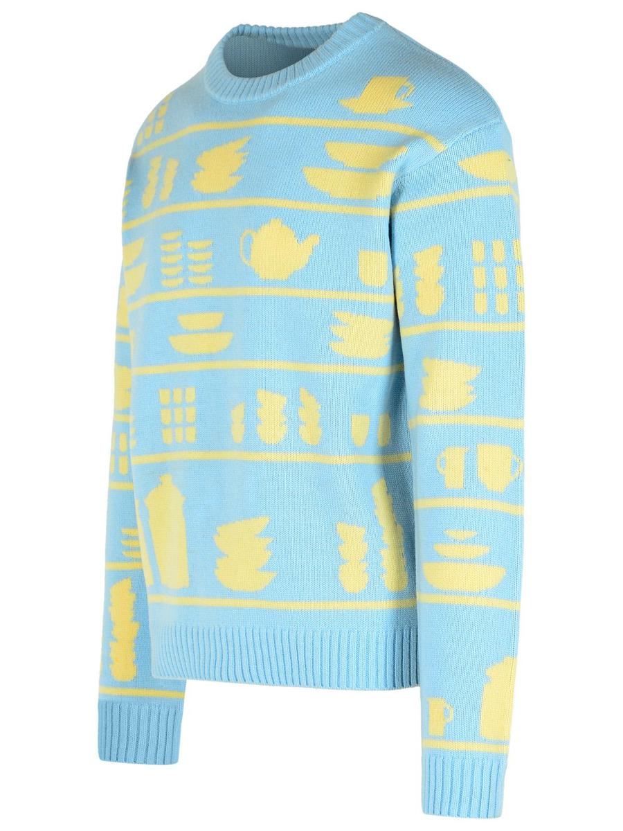JW Anderson Light Blue Wool Sweater